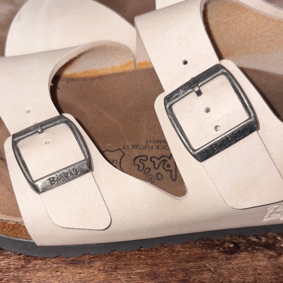 Birki’s Arizona Womens Beige Leather Buckle Adjustable Strap Sandals US 9 EU 40 - Picture 10 of 10